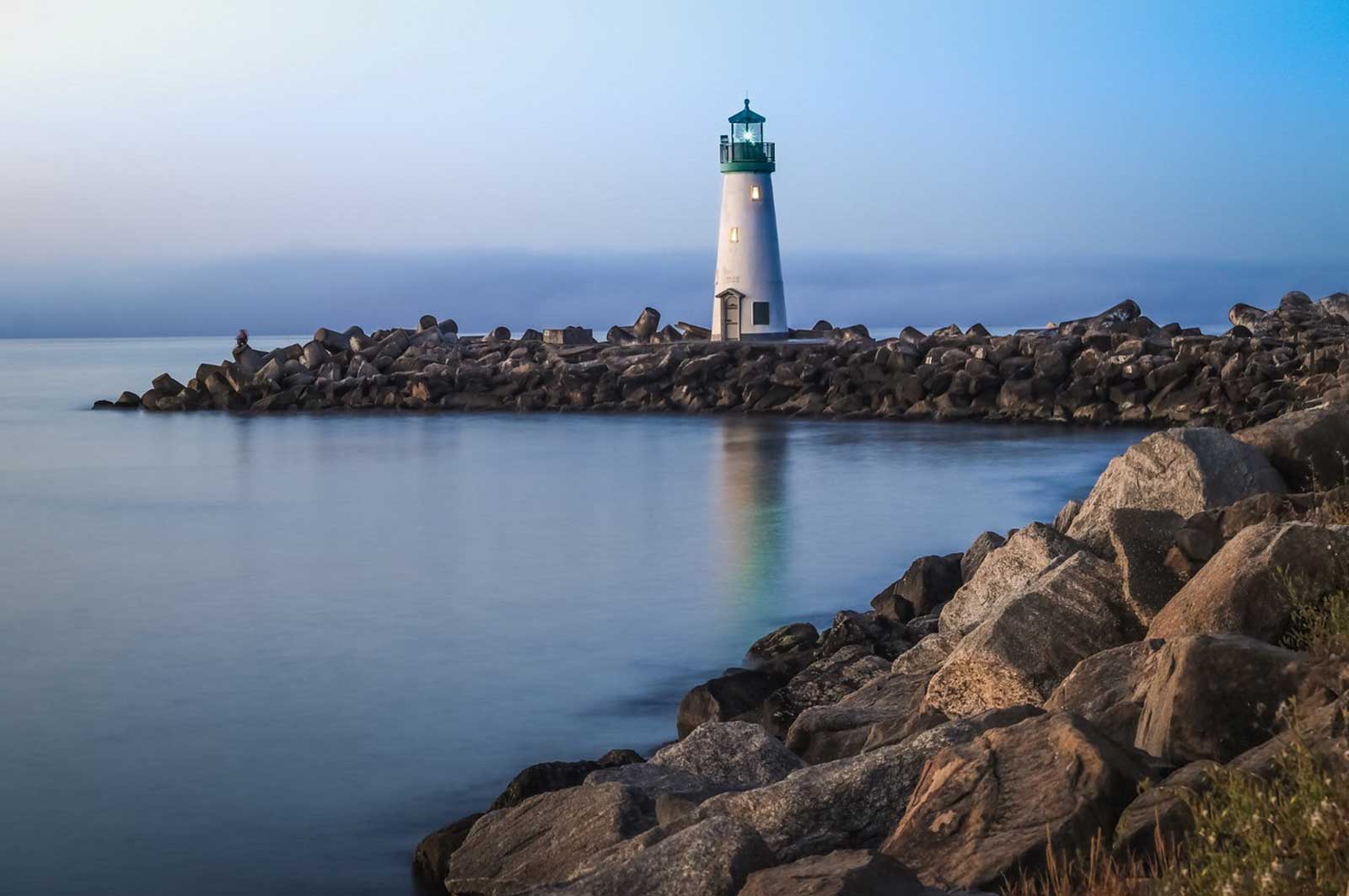 Walton Lighthouse Irrigation Stock Photos